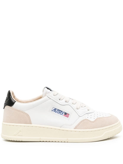 Autry Sneakers Leat Suede Wht Blk Uomo