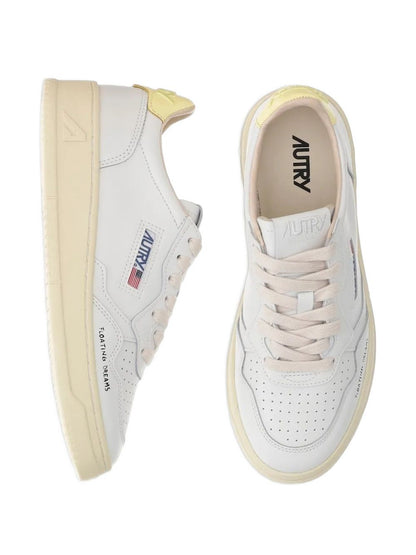 Autry Medalist Donna Sneakers Bianco/Limone