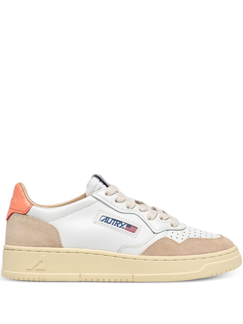 Autry Medalist Donna Sneakers Bianco/Beige/Arancione