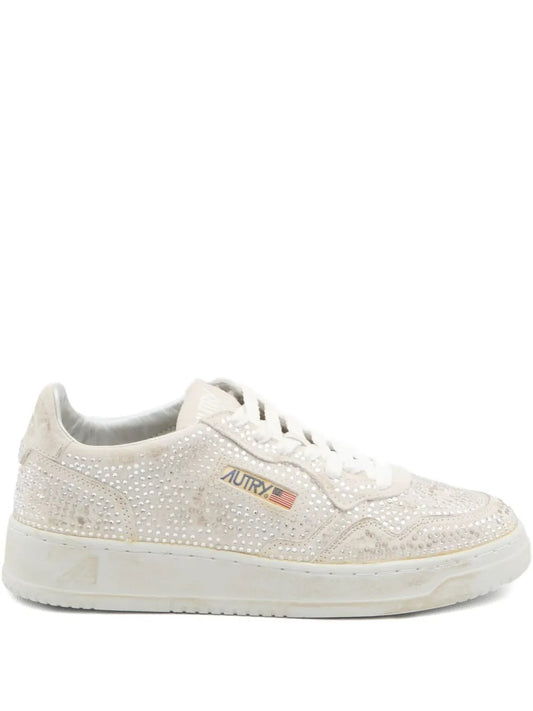 Autry Scarpa Bianco Donna Medalist Strass